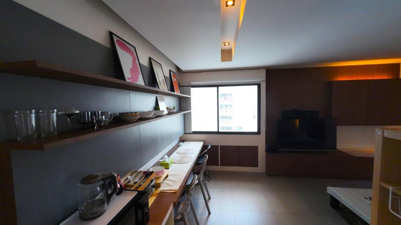 Makkasan Tower Resident In The Heart Of Bangkok Shopping Center 아파트 객실 사진