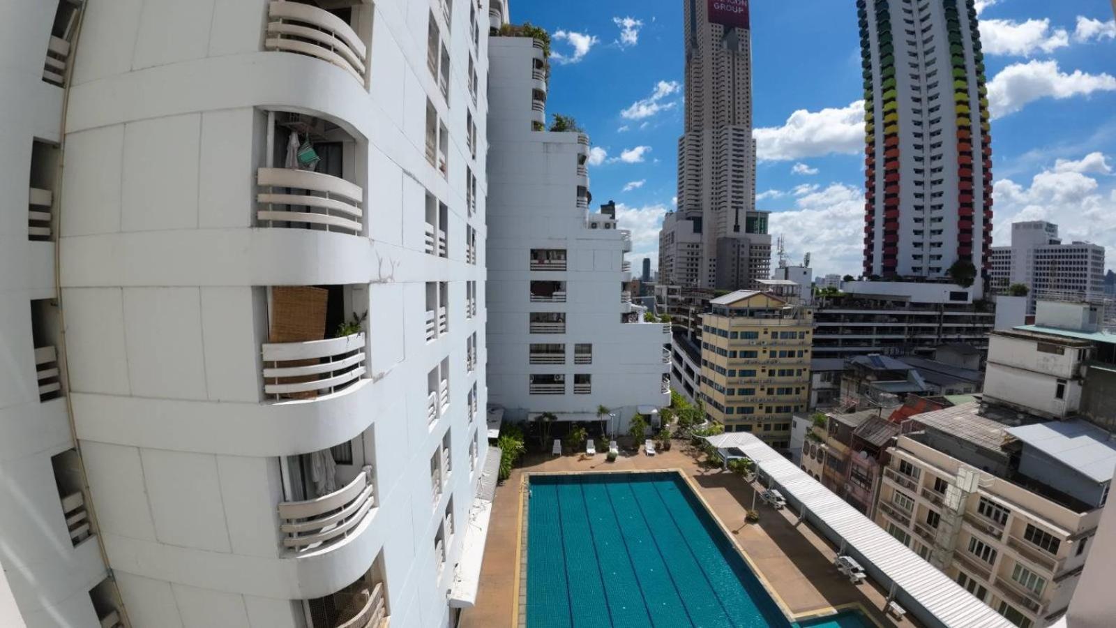 Makkasan Tower Resident In The Heart Of Bangkok Shopping Center 아파트 객실 사진