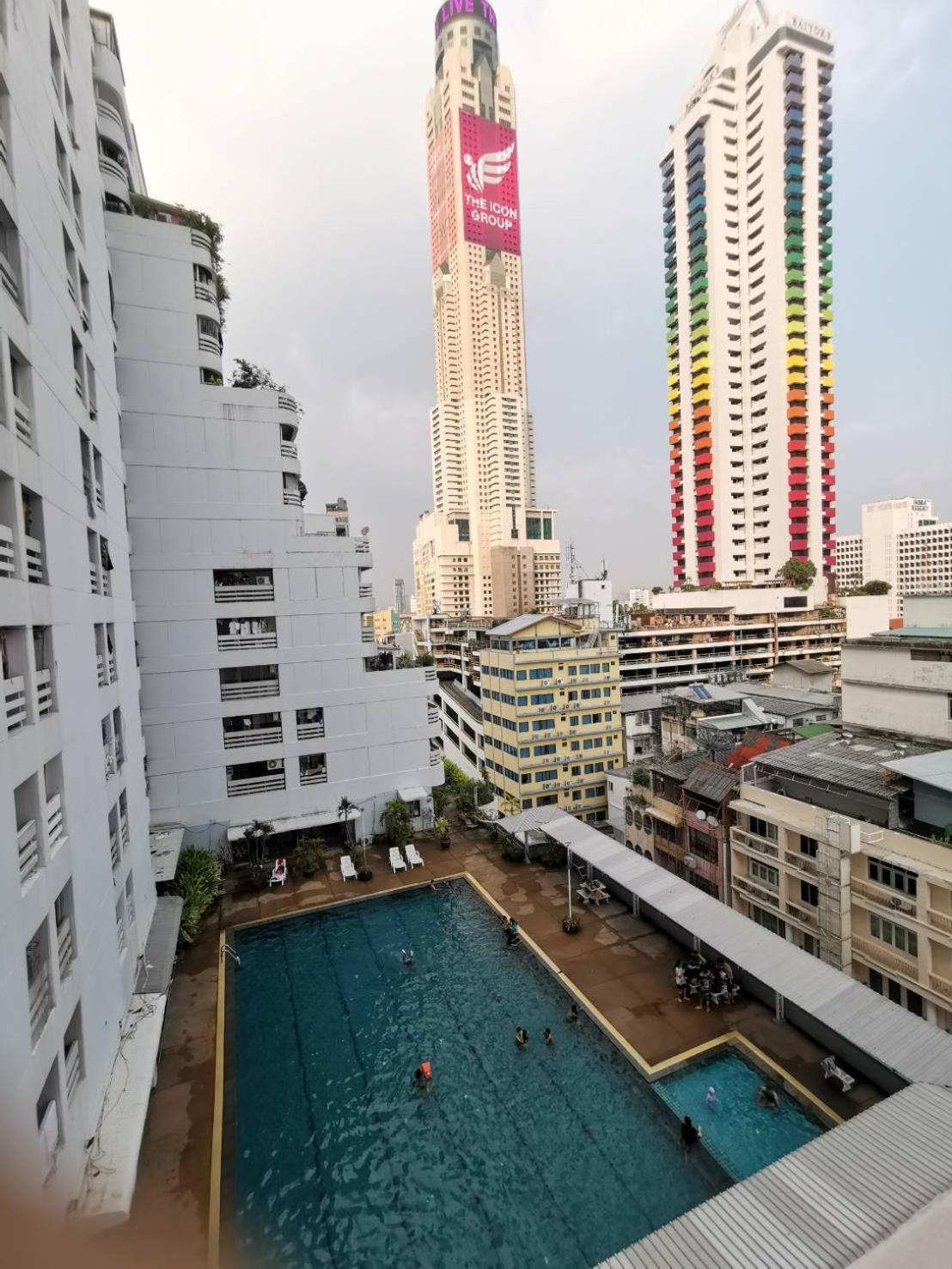 Makkasan Tower Resident In The Heart Of Bangkok Shopping Center 아파트 객실 사진